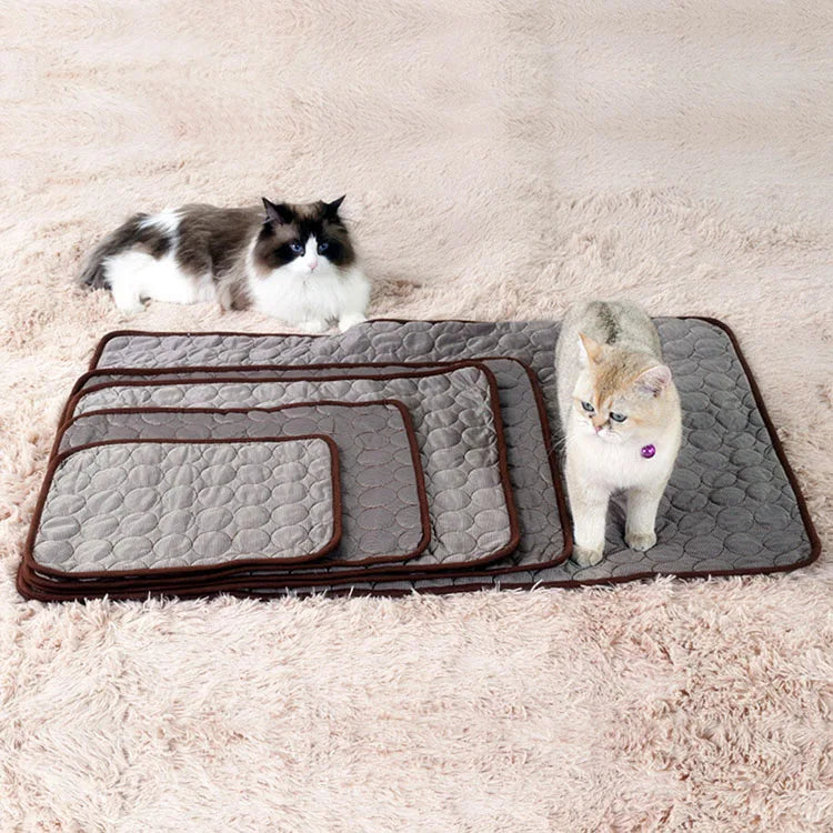 Self-Cooling Pet Mattress for Dogs and Cats - Summer Ice Pad Cushion